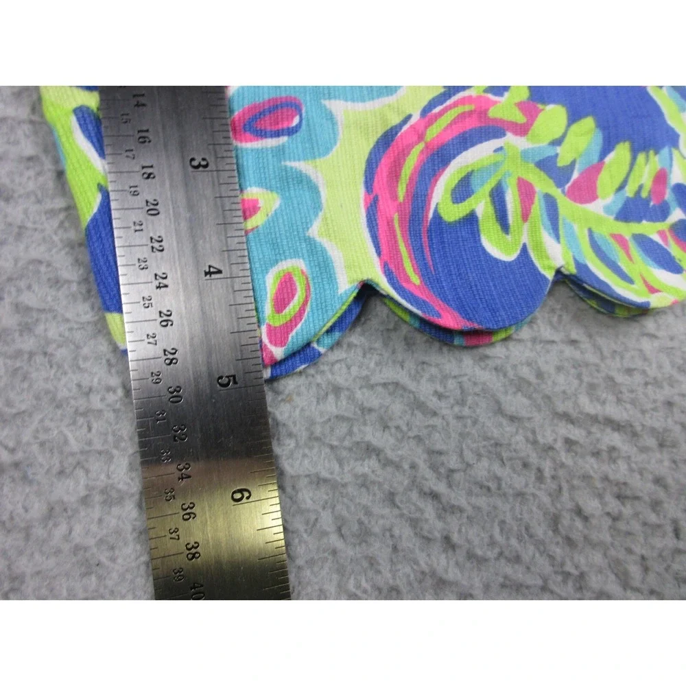 Lilly Pulitzer Magnolia Shorts Womens 0 Blue Toucan Play Scalloped‎ Casual 28x11